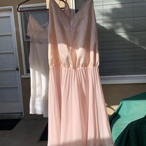 Excellent condition … no wear, hand washed. Sheer baby pink, pleats Sweet/Sexy
